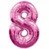 PALLONE NUMERALE ROSA 8 018F