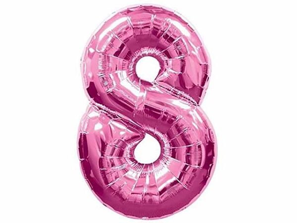 PALLONE NUMERALE ROSA 8 018F