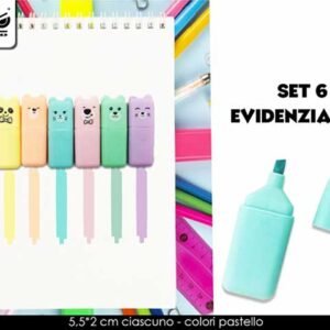 EVIDENZIATORE ANIMALE 6pz ST5876