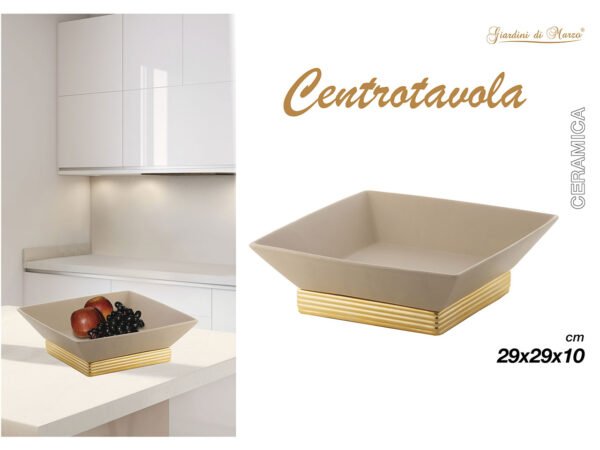CENTROTAVOLA CERAMIC.B/ORO29X29 25007QG