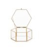 HEXAGON BOX 8X7,6X4 METAL ORO FR274/08