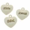 ICONA GESSO CUORE SCRITTE 4CM 08A072