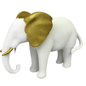 ELEFANTE RESINA H.15,5CM BI BY21/15.001