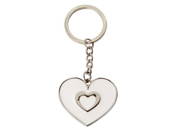 ZAMA P.CHIAVE 2 CUORI SILVER 4CM 12A167