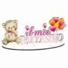 PARTY BATTESIMO ROSA 35XH.16CM AL066