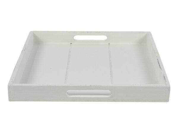 VASSOIO QUAD.30X30X3,5CM BIANCO 813331