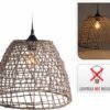 LAMPADARIO PAGLIA 35X29cm E27 HZ1960520