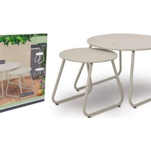 TAVOLINI MET.2PZ 40/60CMBEIGE X99000890
