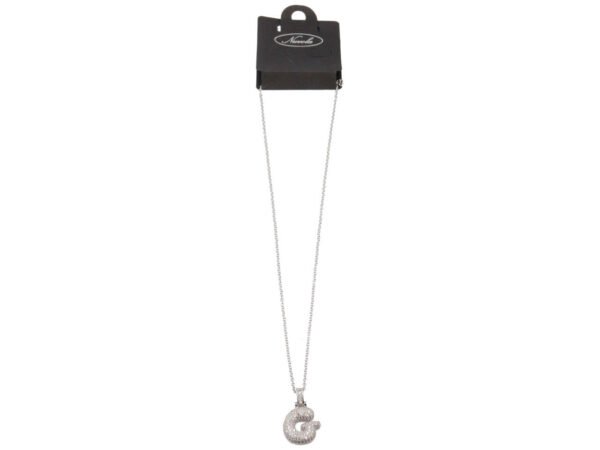 COLLANA ACC.LETTERA OTTONE ZIRCONI G